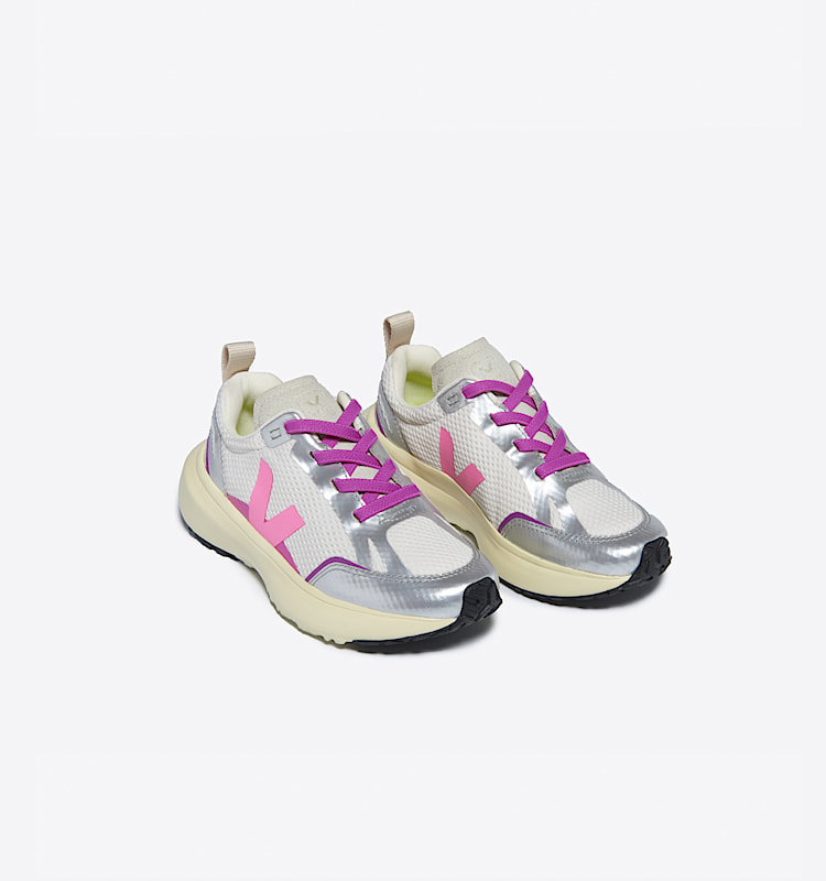 veja zapatillas small-canary-light reciclado gris YL1803821 Top view