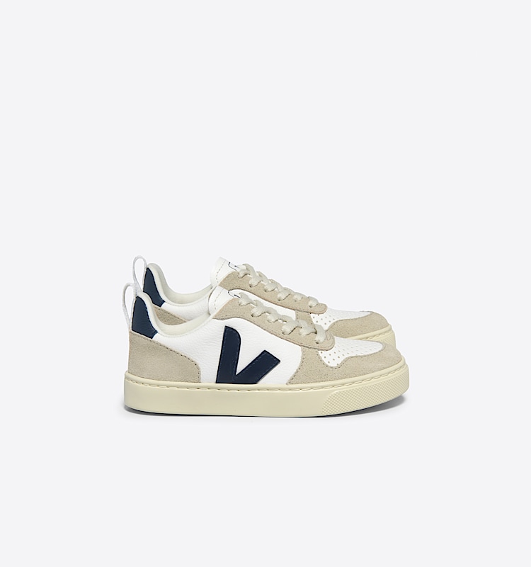 veja sneakers small-v-10-laces pelle bianco CX0503807 Lateral view