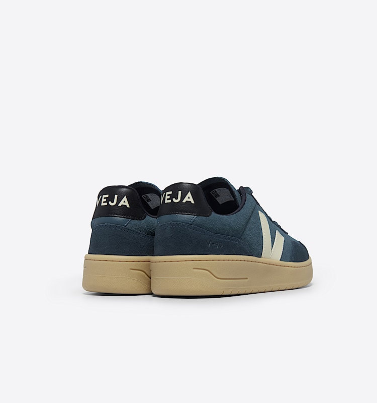 veja sneakers v-90 suede blue VD0303848 Back view