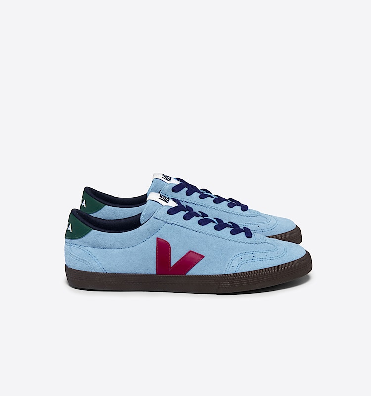 veja sneakers volley suede blue VO0303722 Lateral view