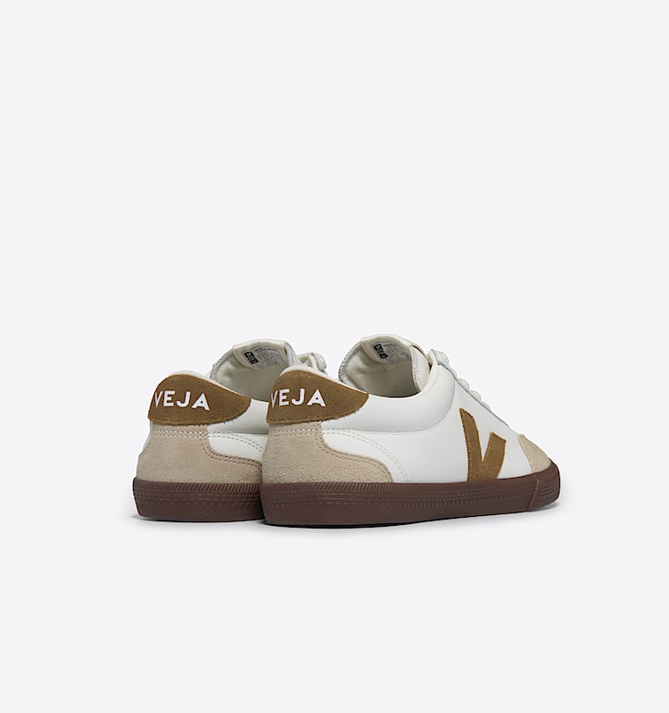 veja sneakers volley organic-leather white VO2003720 Back view