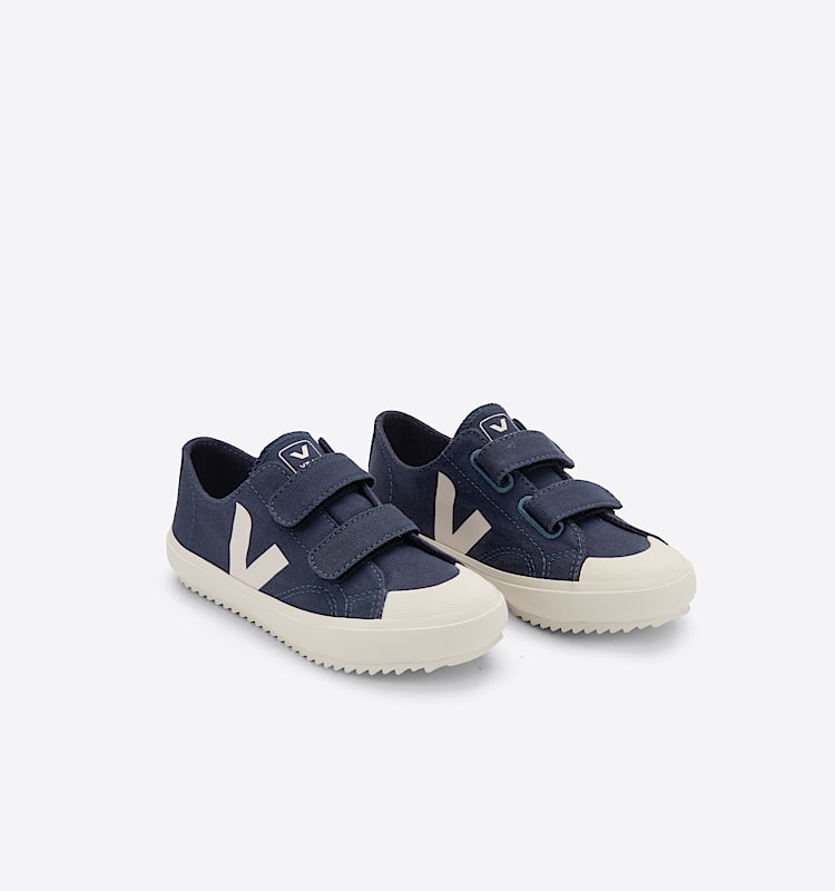 veja sapatilhas small-ollie algodão-orgánico azul OV0103071 Top view