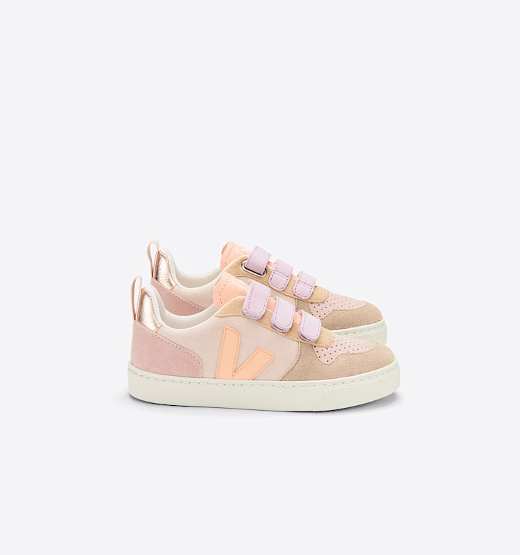 veja sapatilhas small-v-10 camurça multicolor CV0303032 Lateral view