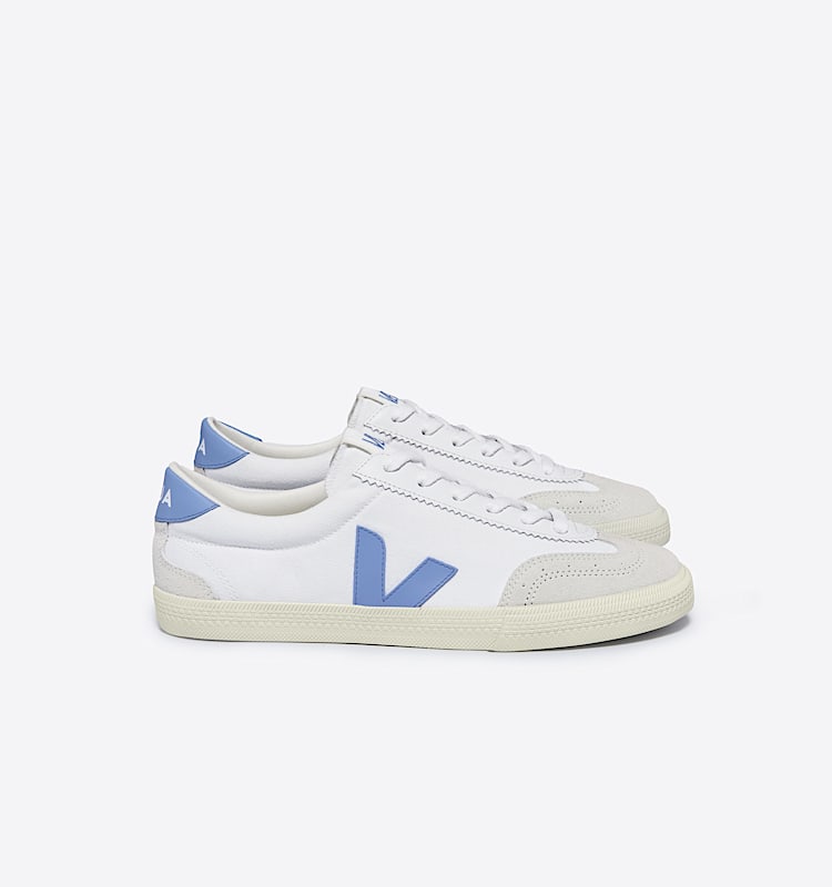 veja sapatilhas volley algodão-orgánico branco VO0103648 Lateral view