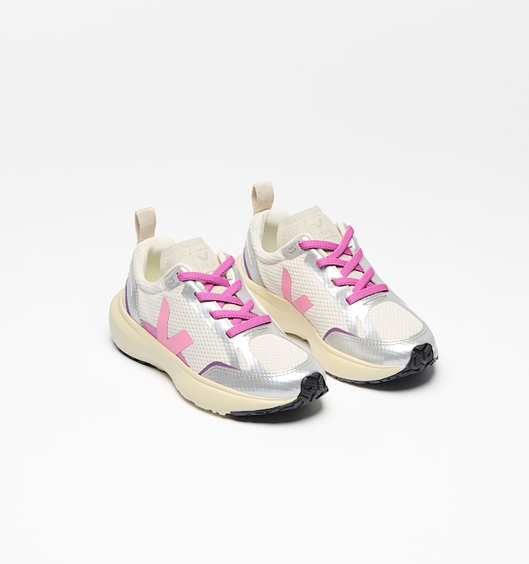 veja sapatilhas small-canary-light reciclado cinzento YL1803821 Top view