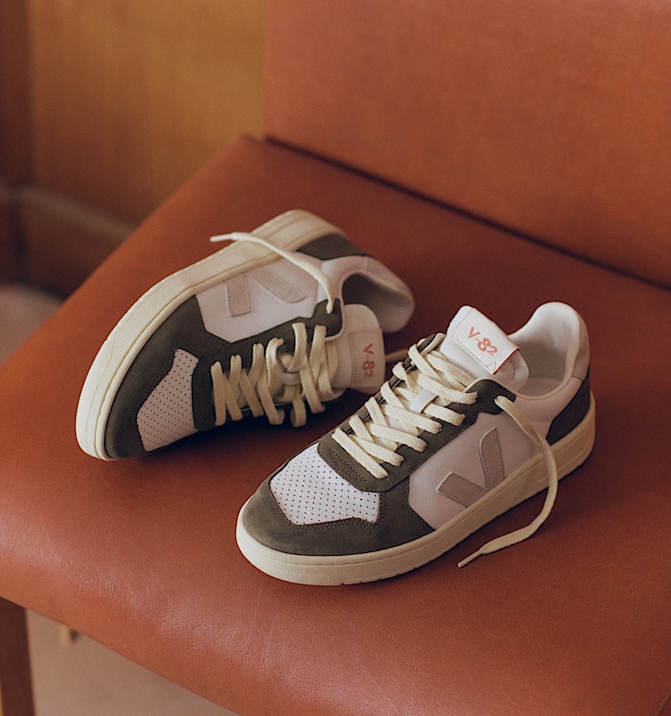veja sneakers v-82 皮革 绿色 VE3320757