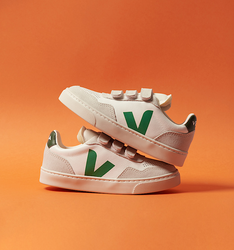 veja sneaker small-v-90 biologischer-baumwolle weiss SX2020633