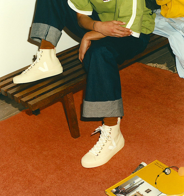 veja sneakers wata-ii 有机棉 米色 PA0102898