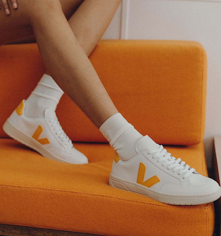 veja sneakers v-12 lær hvit XD0202799