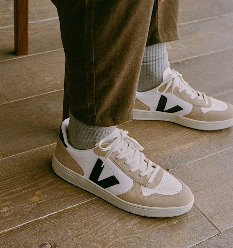 veja zapatillas v-10 cuero blanco VX0503138