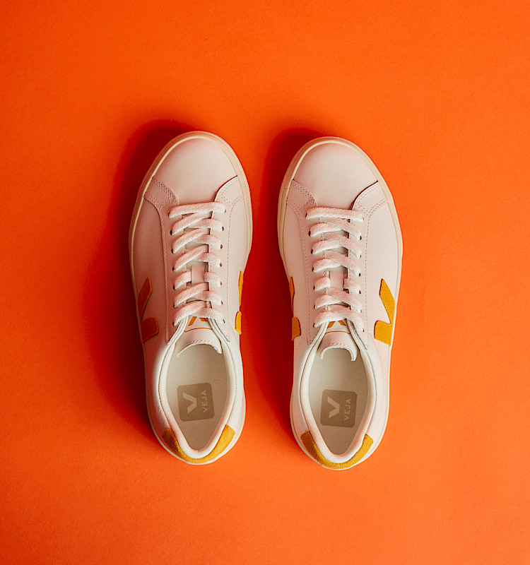 veja zapatillas esplar-logo cuero blanco EO0203711