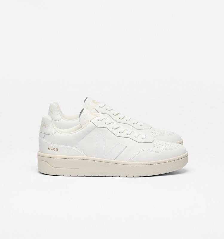 veja zapatillas v-90 cuero blanco VD2003380 Lateral view
