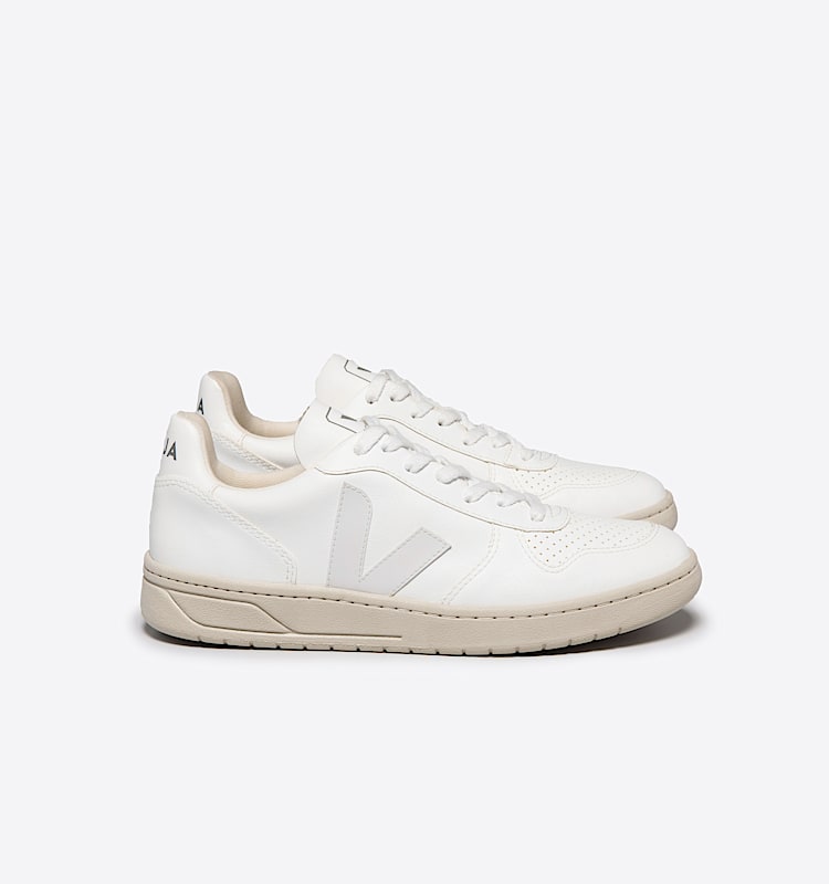 veja sneakers v-10 vegan white VX0702892 Lateral view