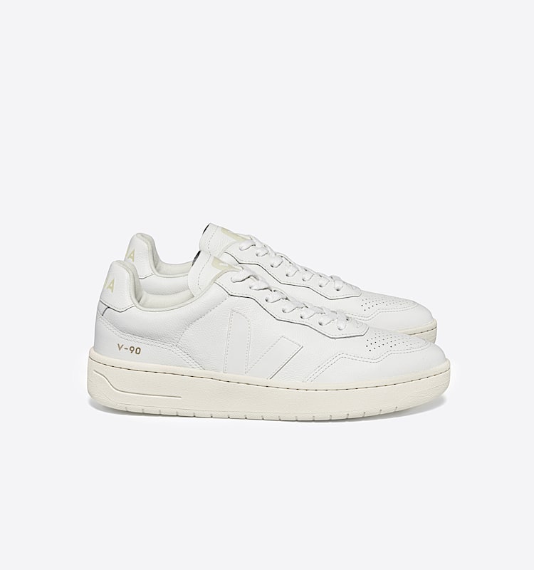 veja sneakers v-90 leather white VD2003380 Lateral view