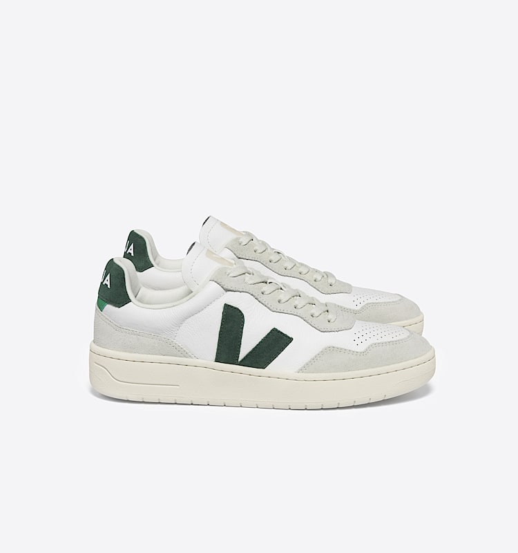 veja zapatillas v-90 cuero gris VD2003384 Lateral view