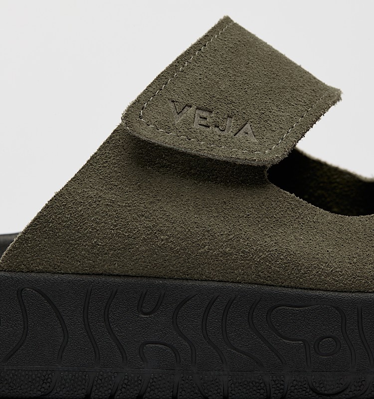 veja sneakers etna 麂皮 绿色 SA3220676 Back view