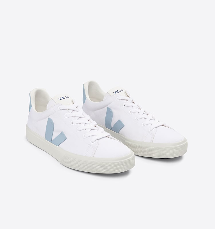 veja zapatillas campo-ca algodón-orgánico blanco CA0103136 Top view