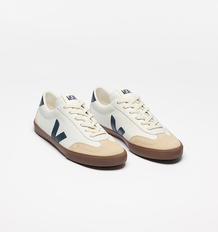 veja sneakers volley 有机皮革 白色 VO2003531 Top view