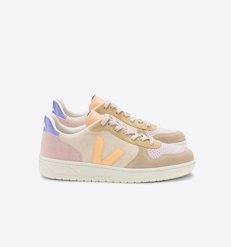 veja sneakers v-10 suede multicolor VX0302908 Lateral view