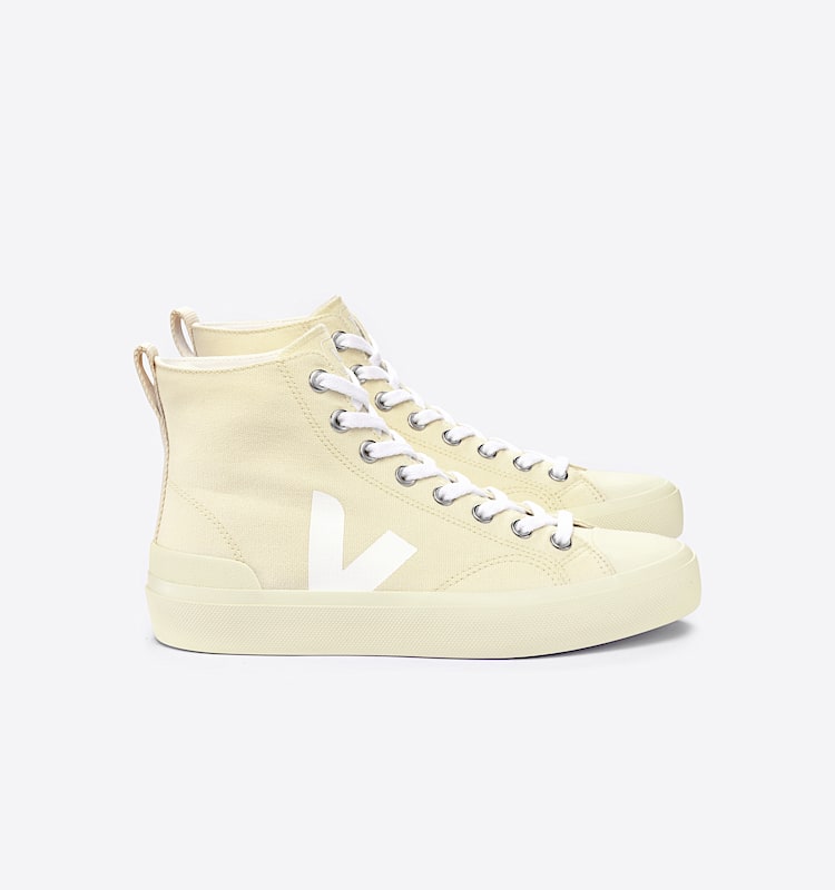 veja sneakers wata-ii 有机棉 米色 PA0102898 Lateral view