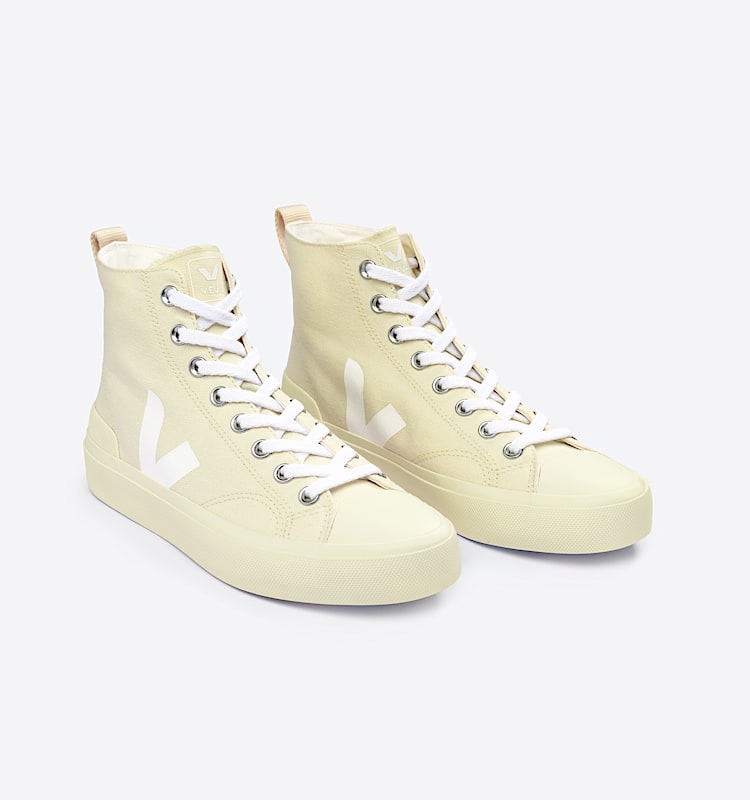 veja sneakers wata-ii 有机棉 米色 PA0102898 Top view