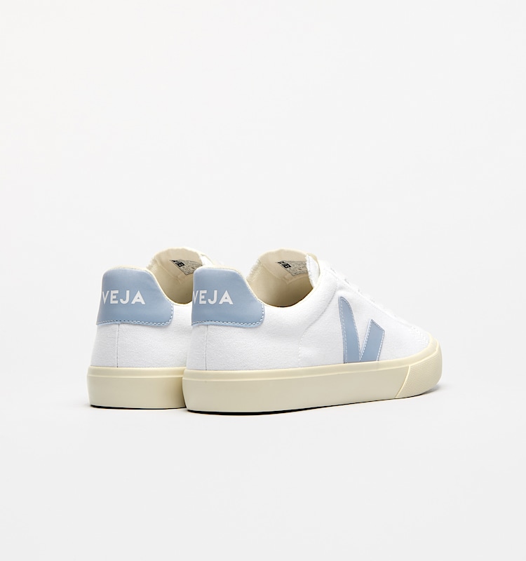 veja zapatillas campo-ca algodón-orgánico blanco CA0103136 Back view