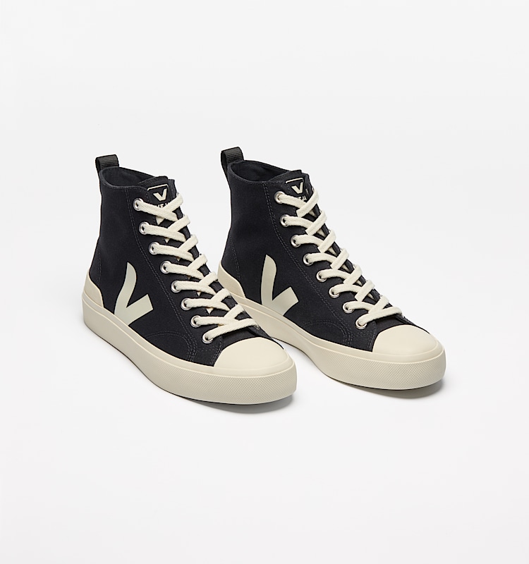 veja sneakers wata-ii 有机棉 黑色 PA0101397 Top view