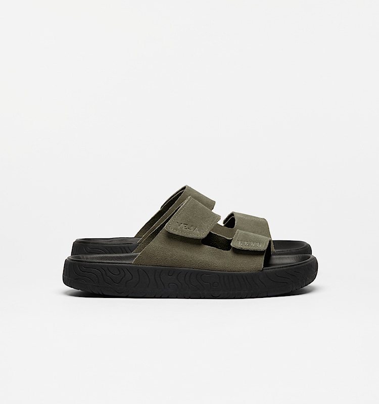 veja sneakers etna 麂皮 绿色 SA3220676 Lateral view
