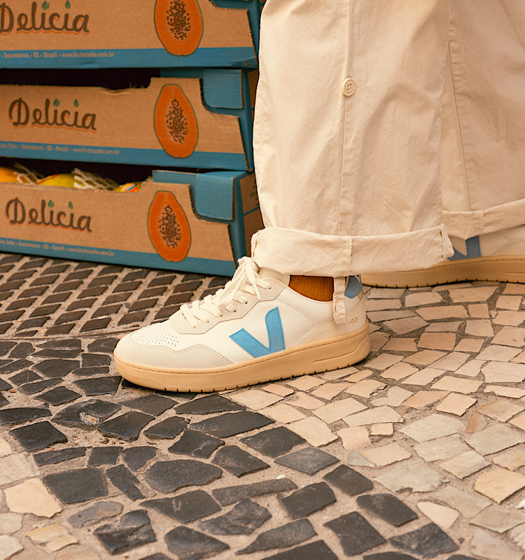 veja sneakers v-90 有机皮革 白色 VD2003895