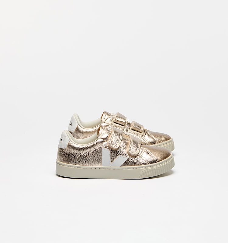 veja small-esplar leather gold SV0520640