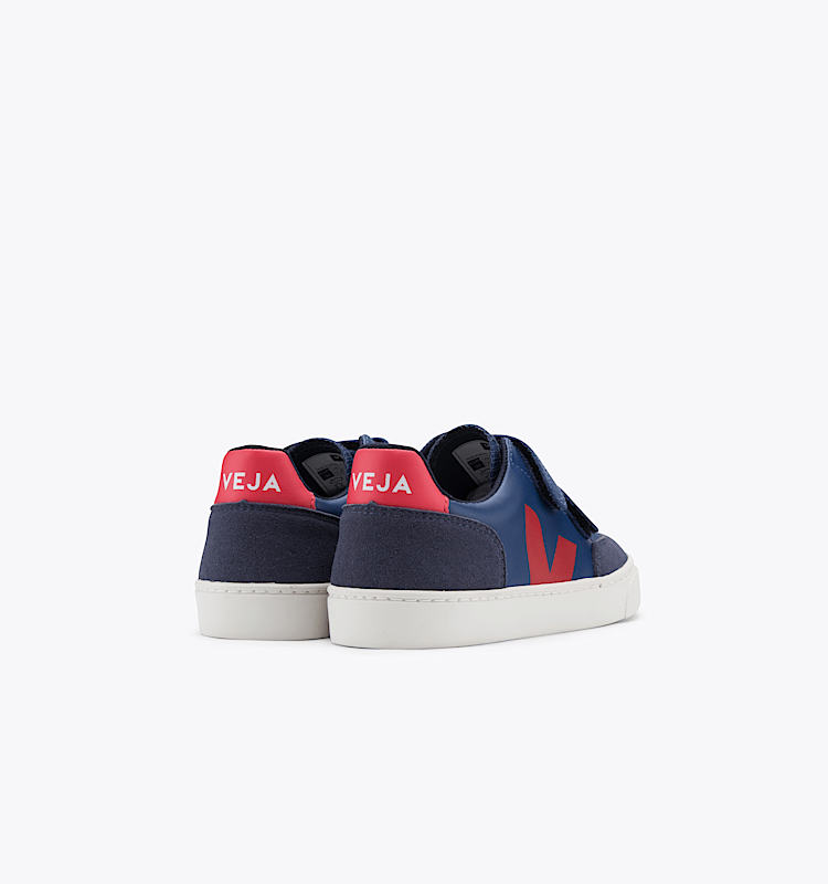 veja sneakers small-v-12 pelle blu XV0202041 Back view