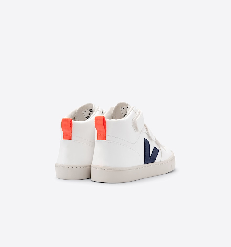 veja sneakers small-v-10-mid vegan white DV0702567 Back view