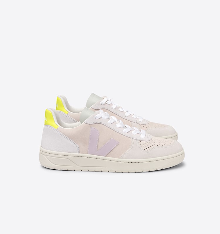 veja sneakers v-10 suede multicolor VX0302805 Lateral view
