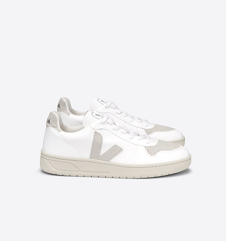 veja sneakers v-10 vegan white VX0702797 Lateral view