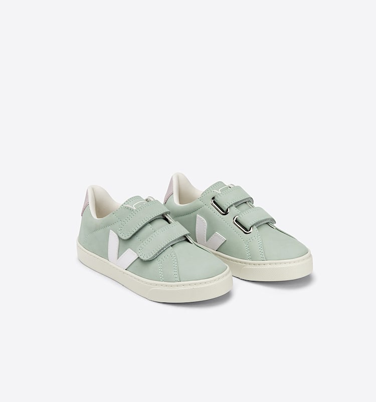 veja sneakers small-esplar 牛皮 绿色 SV1302774 Top view