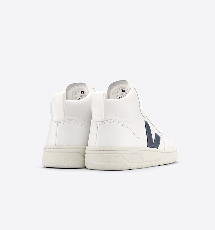 veja sneakers v-15 皮革 白色 VQ0203086 Back view