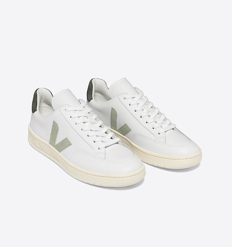 veja sneakers v-12 皮革 白色 XD0203303 Top view