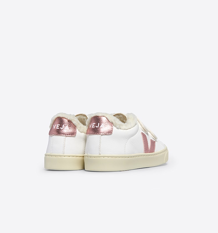 veja sneakers small-esplar-winter fured white SF0503792 Back view