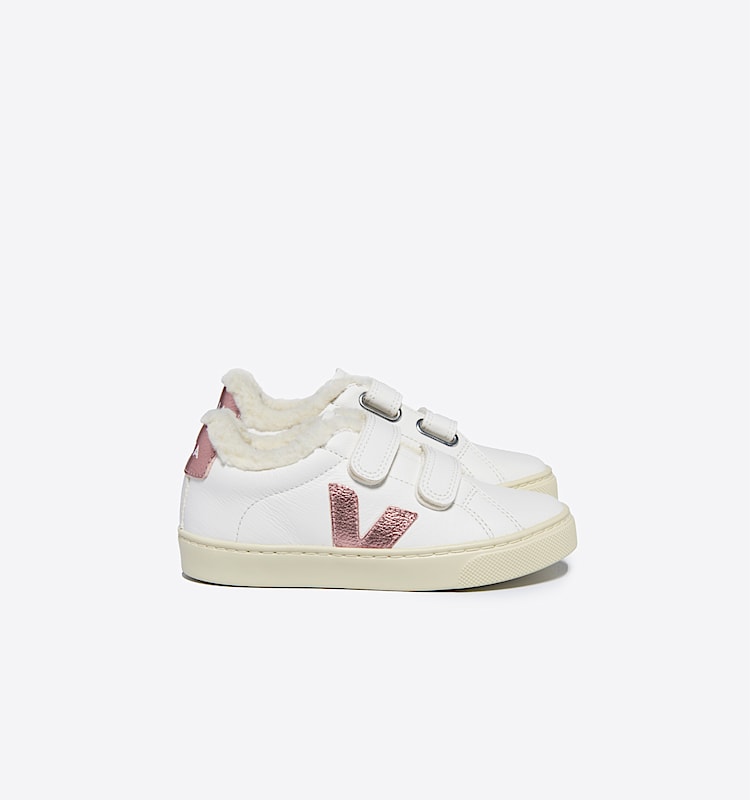 veja sneakers small-esplar-winter fured white SF0503792 Lateral view