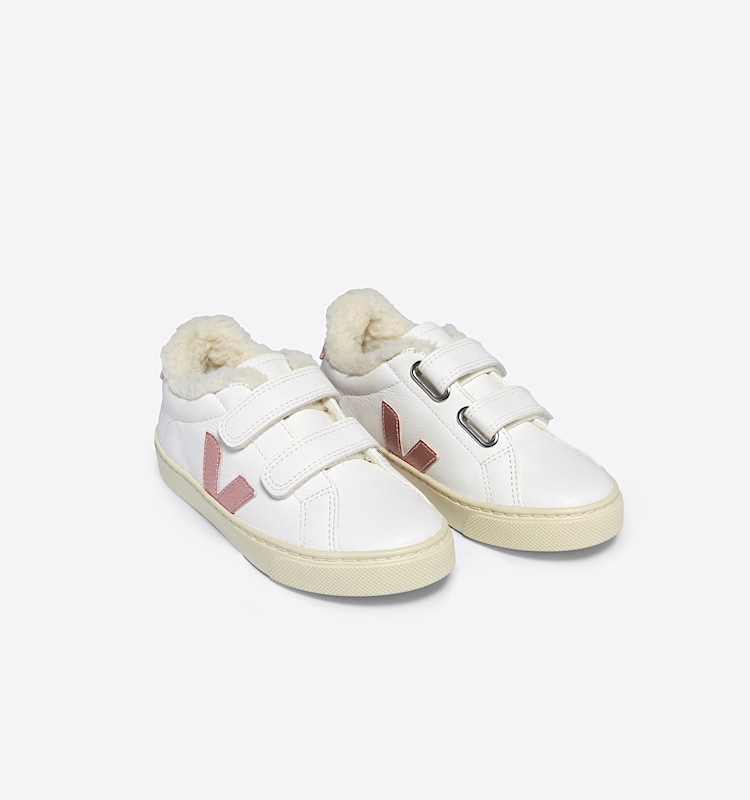 veja sneakers small-esplar-winter fured white SF0503792 Top view