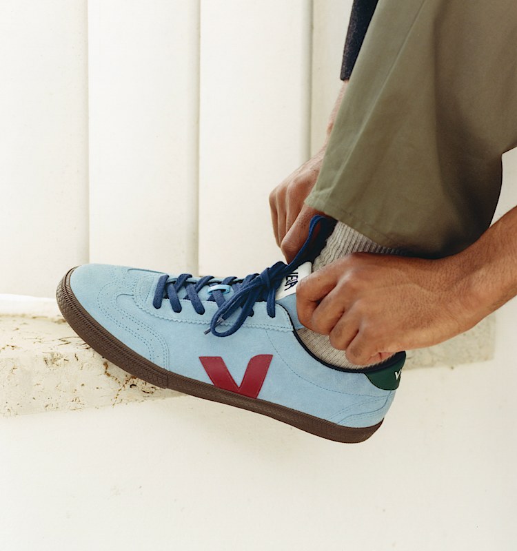 veja sneakers volley 麂皮 蓝色 VO0303722
