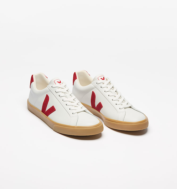 veja sneakers esplar-logo leather white EO0220764 Top view