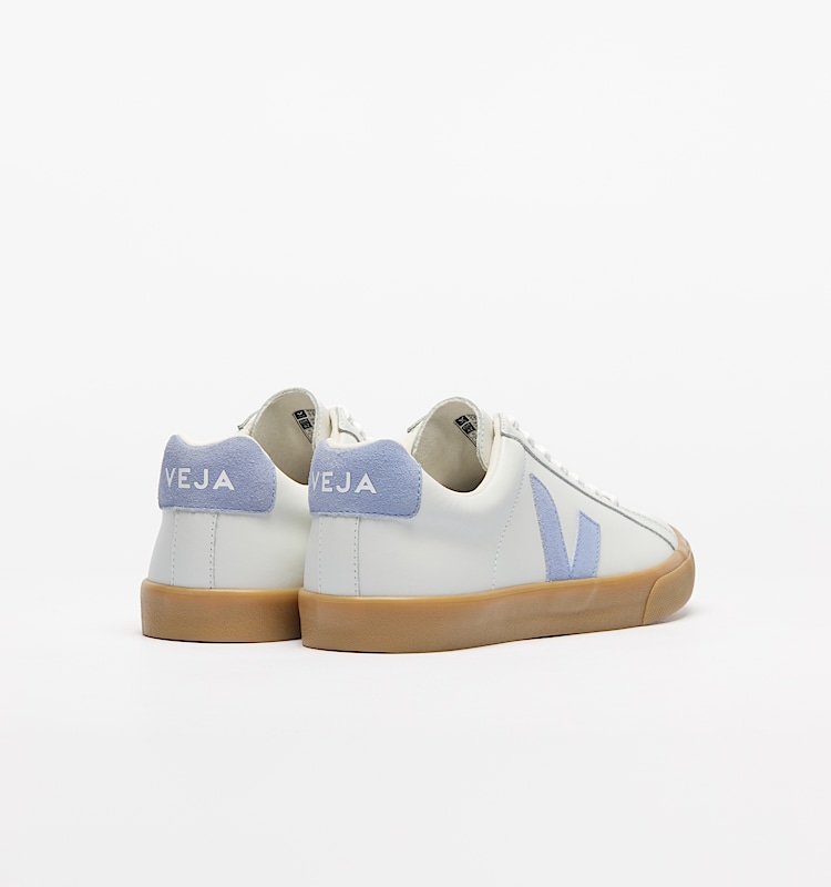 veja sneakers esplar-logo 皮革 白色 EO0220765 Back view