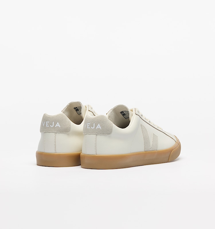 veja sneakers esplar-logo 皮革 白色 EO0220906 Back view