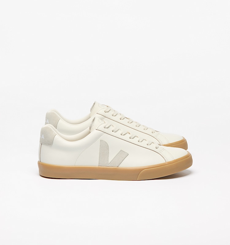 veja sneakers esplar-logo 皮革 白色 EO0220906 Lateral view
