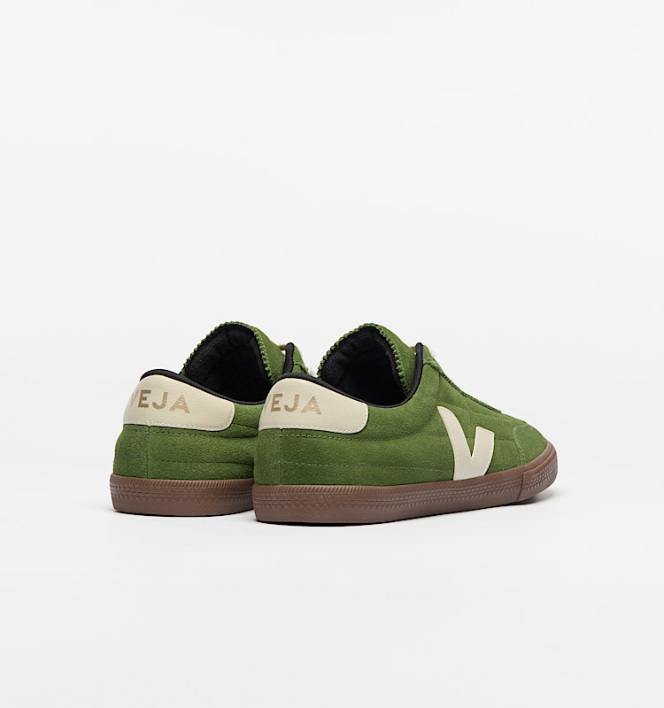 veja sneakers panenka 麂皮 绿色 FU0320902 Back view