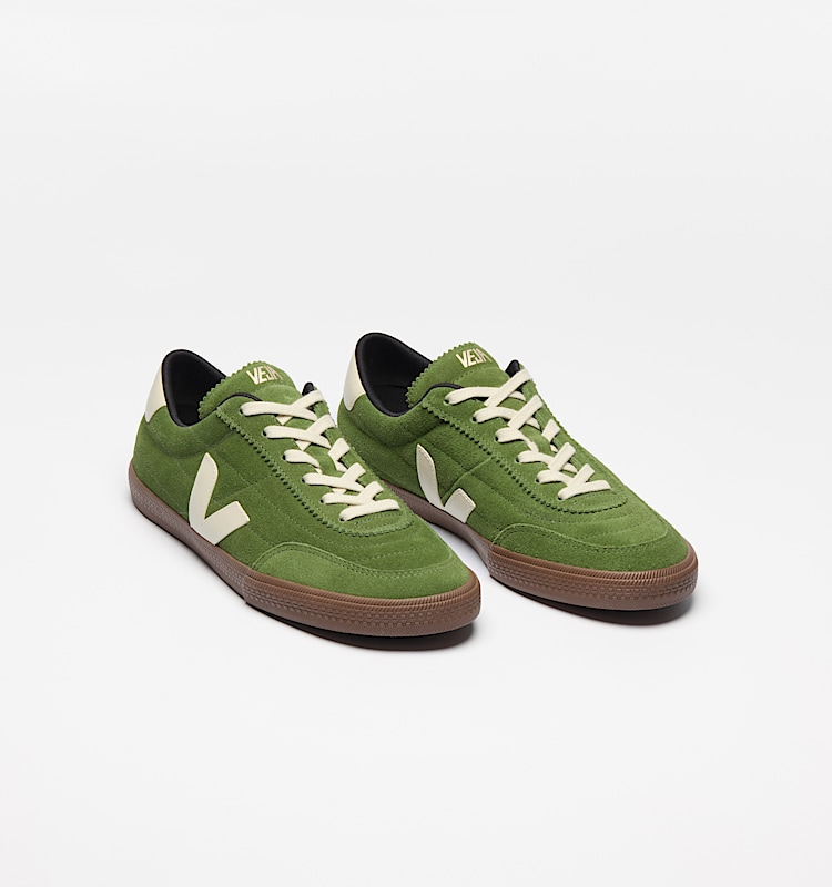 veja sneakers panenka 麂皮 绿色 FU0320902 Top view