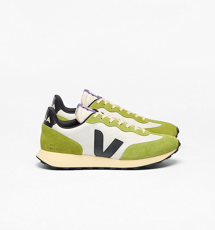 veja sneakers rio-branco-ii 回收再利用 绿色 RO3420853 Lateral view
