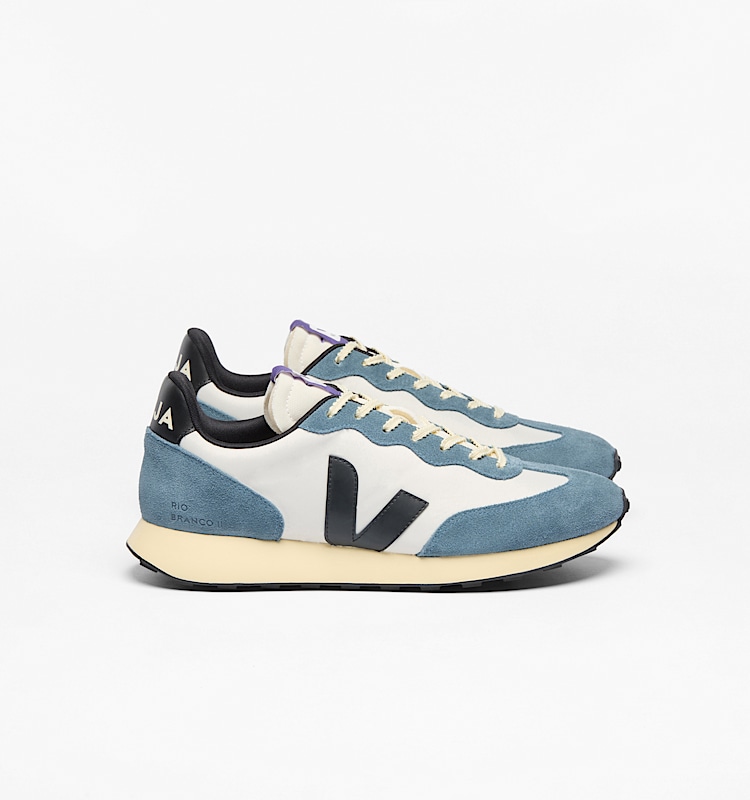veja sneakers rio-branco-ii 回收再利用 蓝色 RO3420854 Lateral view