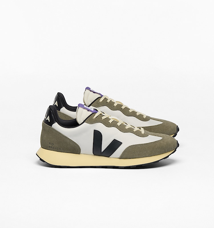 veja sneakers rio-branco-ii 回收再利用 绿色 RO3420856 Lateral view
